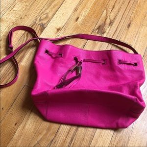 Hot pink Kate Spade bucket bag